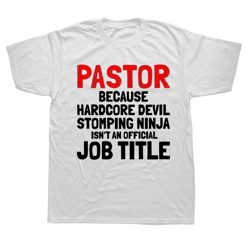 Vtipný pastorový cool křesťanský trička léto bavlna streetwear krátký rukáv dárky pro manžela přítele tričko pánské oblečení