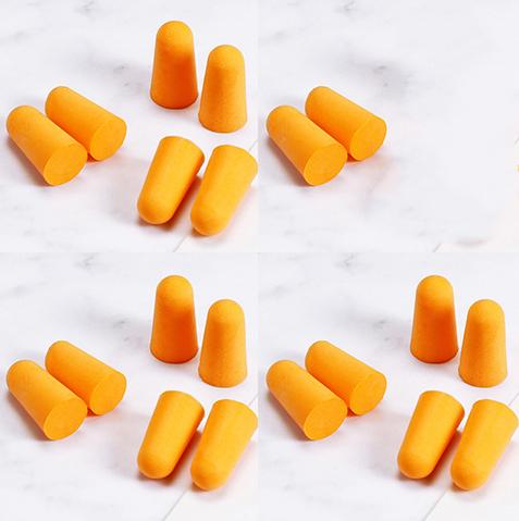 20PCS/10 Pairs Comfort Earplug Noise Reduction Foam Soft Ear Plugs Noise Reduction Tapered Earplugs Protective for Sleep Travel