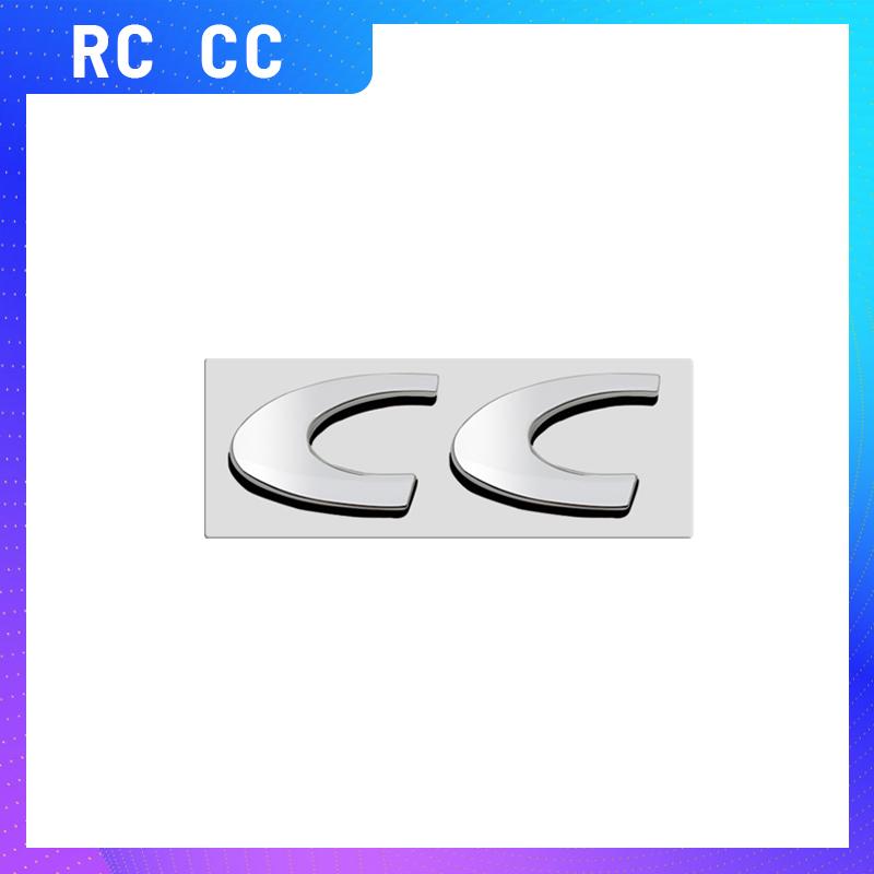 1PCS Metal RC CC Logo For s333 307 3008 207 508 2008 107 308 306 206 205 208 RCZ Emblem Car Rear Trunk Sticker Badge Styling 333s