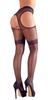 Cottelli LEGWEAR - XL Patterned Cutout Tights