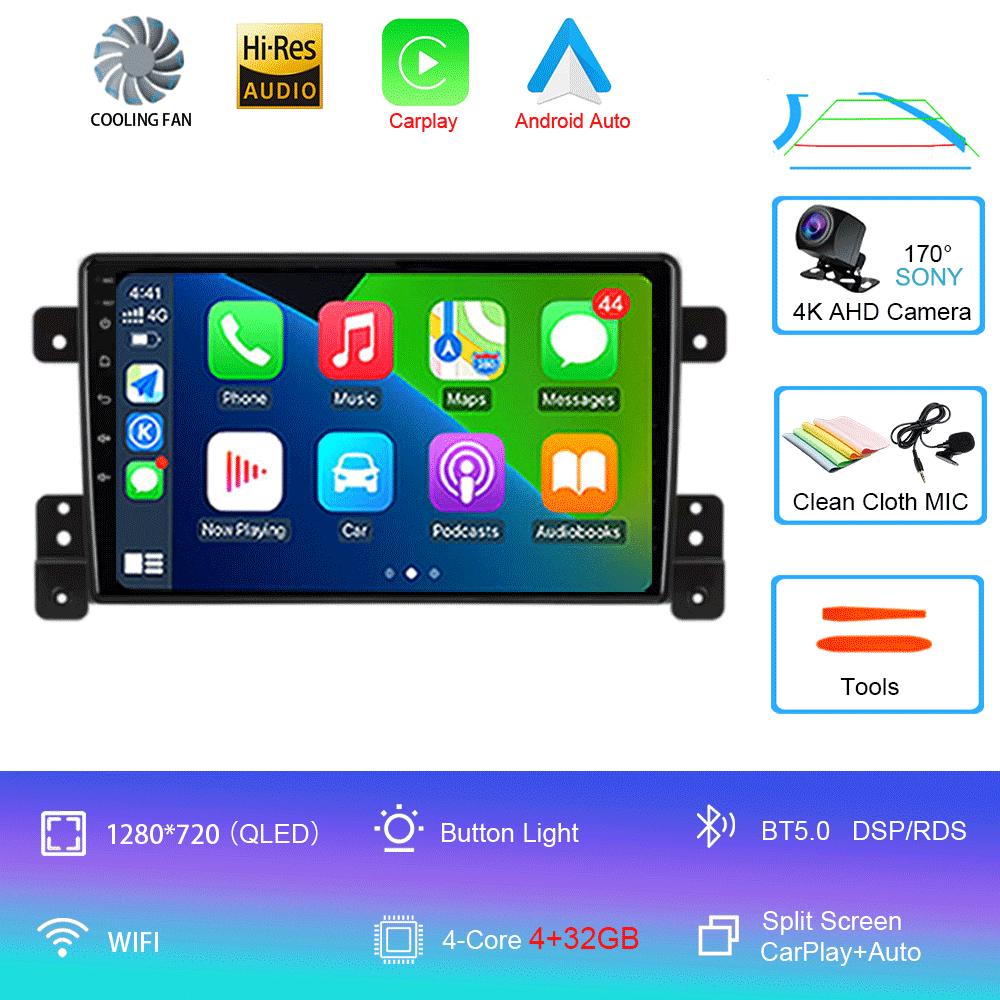 Android 14 For Suzuki Grand Vitara 3 2005-2012 2013 2014 2015 2 Din Car Radio Stereo Multimedia Video Player Navigaion Carplay