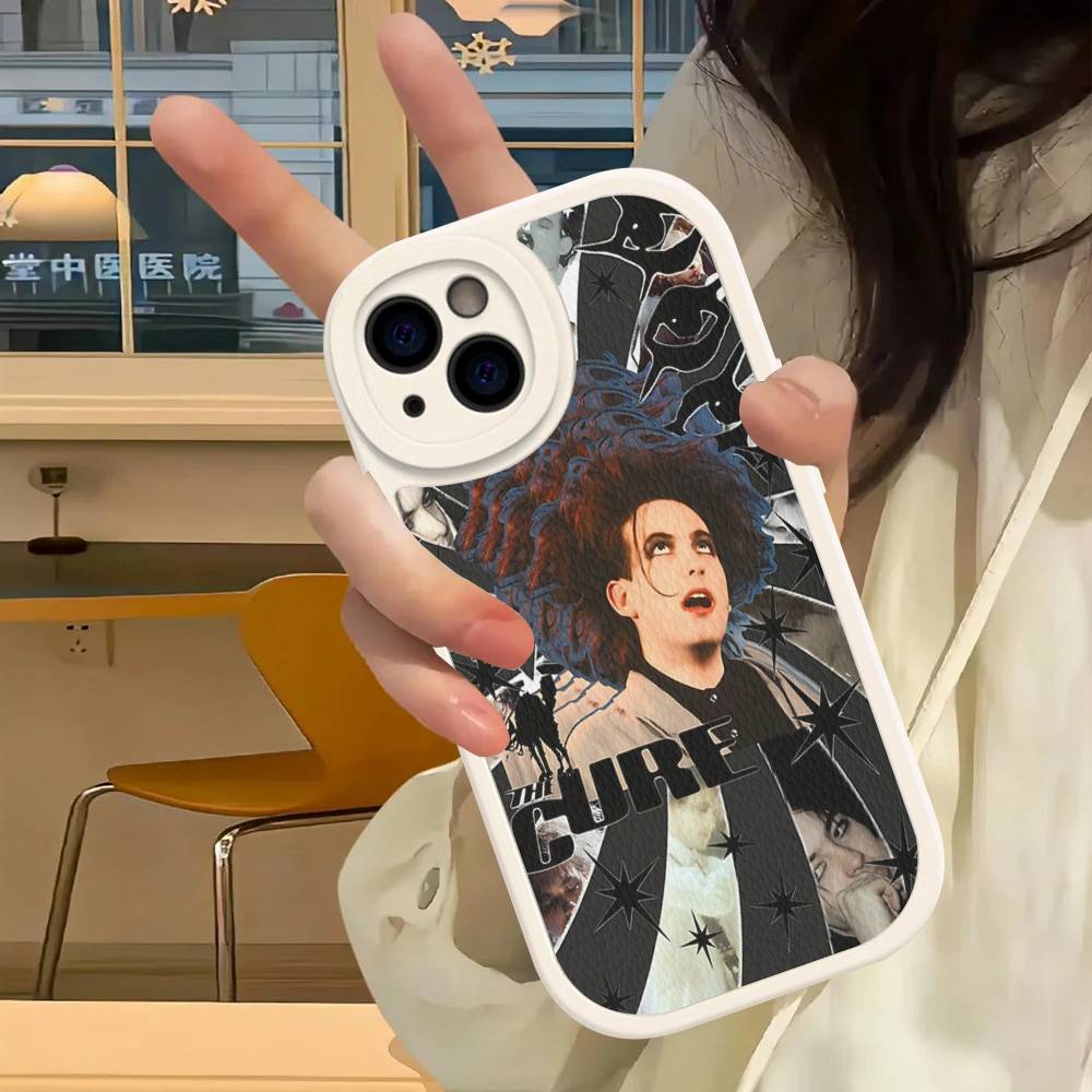 Rock Band THE C-CURE Music Phone Case For IPhone 16 15 14 13 12 11 Pro Max Plus Soft Leather Cover