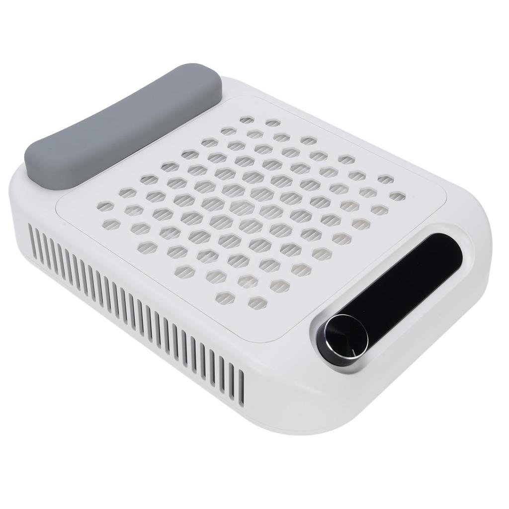 Nail Dust Collector with Silicone Arm Rest Reusable Filter LED Display Nail Vacuum Cleaner Brushless