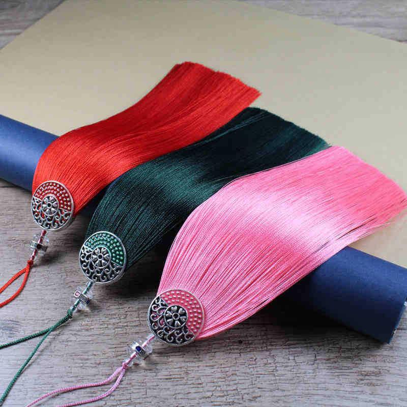 2Pcs Polyester Silk Tassel 15CM Handmade Soft Tassels Hanging Rope Pendant Tassel For DIY Crafts Jewelry Making Decoration
