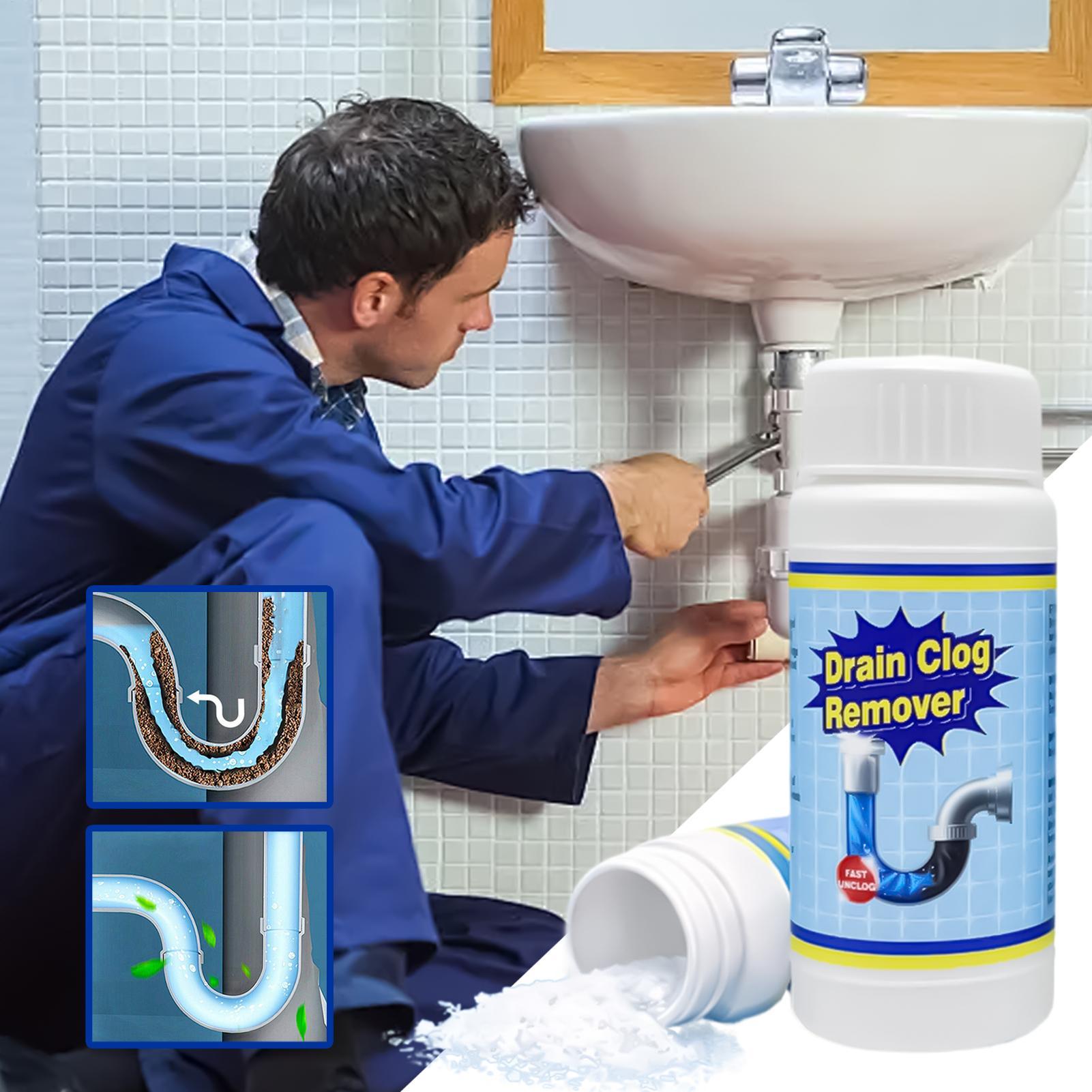 Drain Cleaner Powerful Pipe Cleaning Powder Sink Drain Cleaner Powder For Kitchen Toilet Shower Sewer Lines Garbage Tank CN