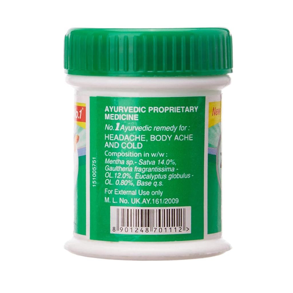 Zandu Balm Pain Relief Balm 25 Ml X Pack Of 2 Fast Absorbing Non Greasy Comfort Care For Headache Body Ache