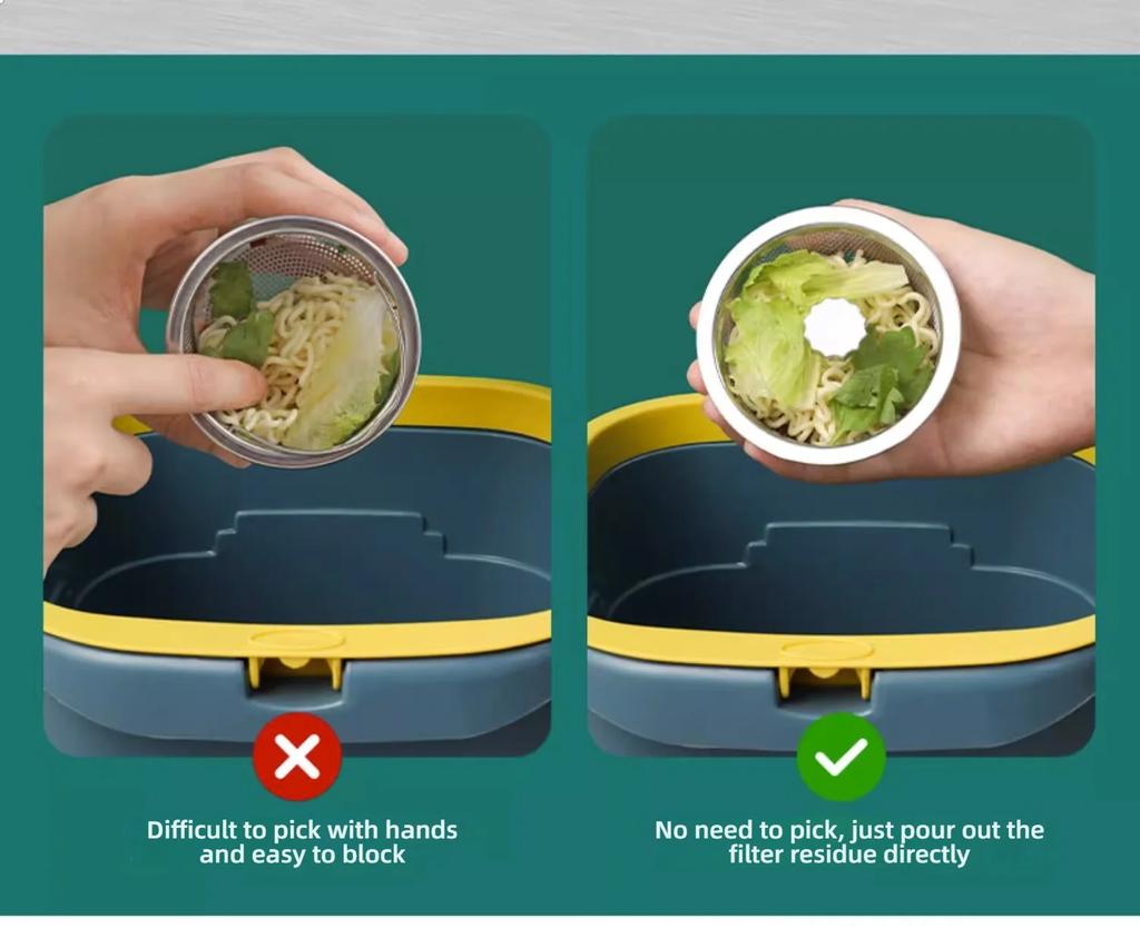 Universal Sink Strainer Odor Proof Cover Waste Drainer Sink Filter Screen Water Sink Plug Stainless Steel Floor Drain Net Cover