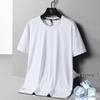 Men's Plus Size Quick-Dry Ice Silk Sports T-Shirt - Breathable, Loose Fit, Short-Sleeve