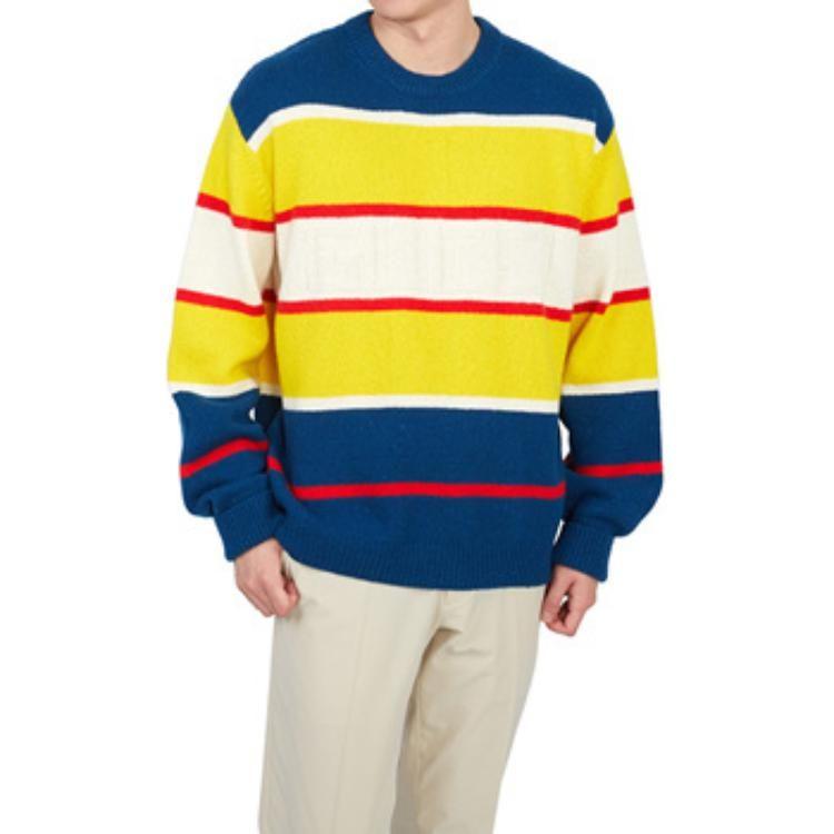 Previous Season striped-knit jumper 729528-XKC0P-4684
