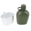 Outdoor Canteen Kit PE 1L Canteen Water Bottle with Bottle Pouch and Cup for Camping Hiking Backpacking