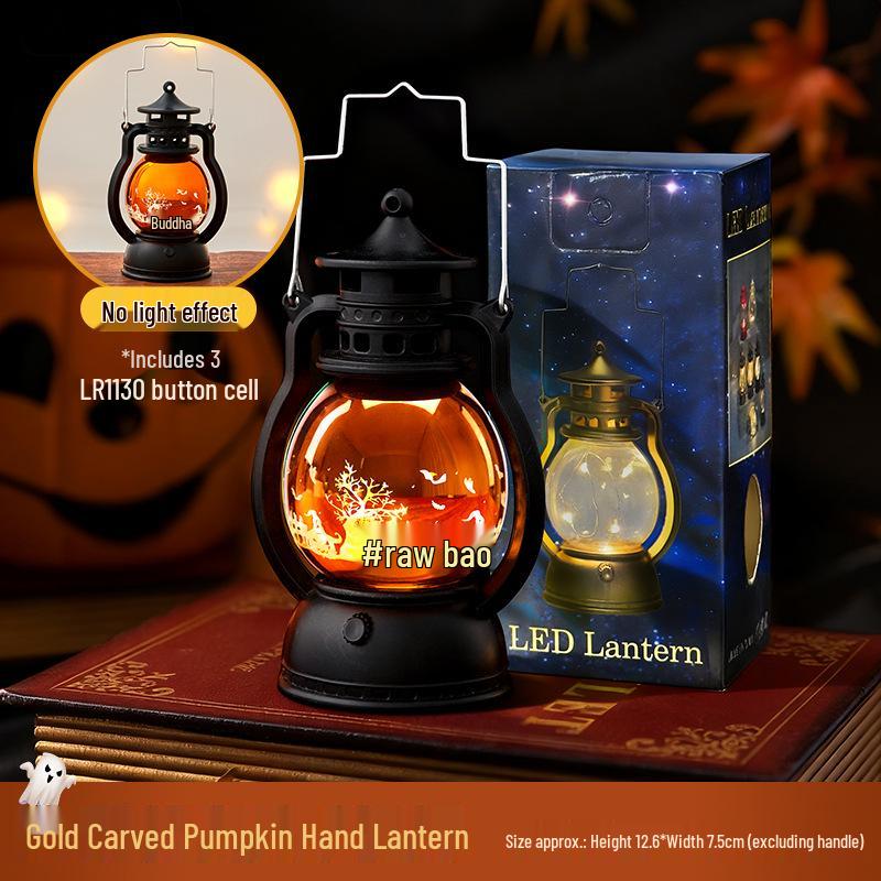 Luminous Halloween Pumpkin Lantern Decoration - Photo Prop & Gift Ornament