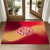 Girona FC Design Crystal Velvet Rug Soft Decorative Mat for Bedroom Entrance