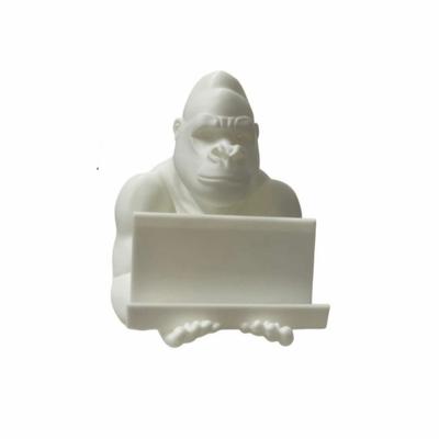 Telefonständer Lustiger Gorilla-förmiger Ständer 3D-gedruckte Dekorationen Gorilla-Schmuck Mehrzweck-Kreativer Stifthalter Heimdekoration