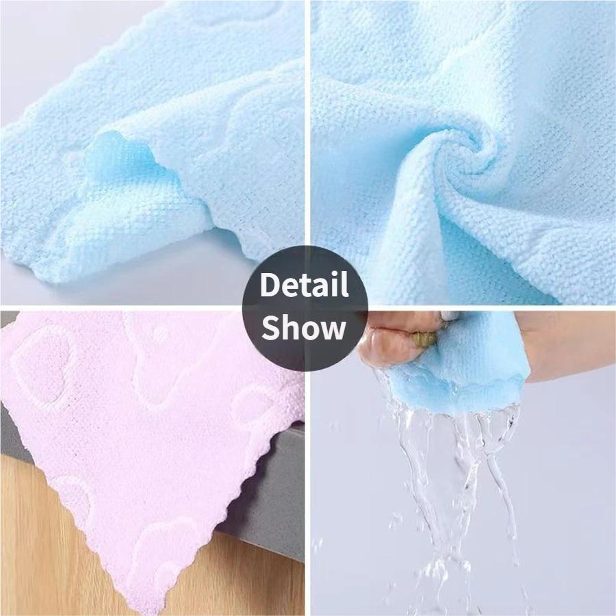 6-pack of high-quality, soft scouring pads (60*30cm), quick-drying and lint-free.