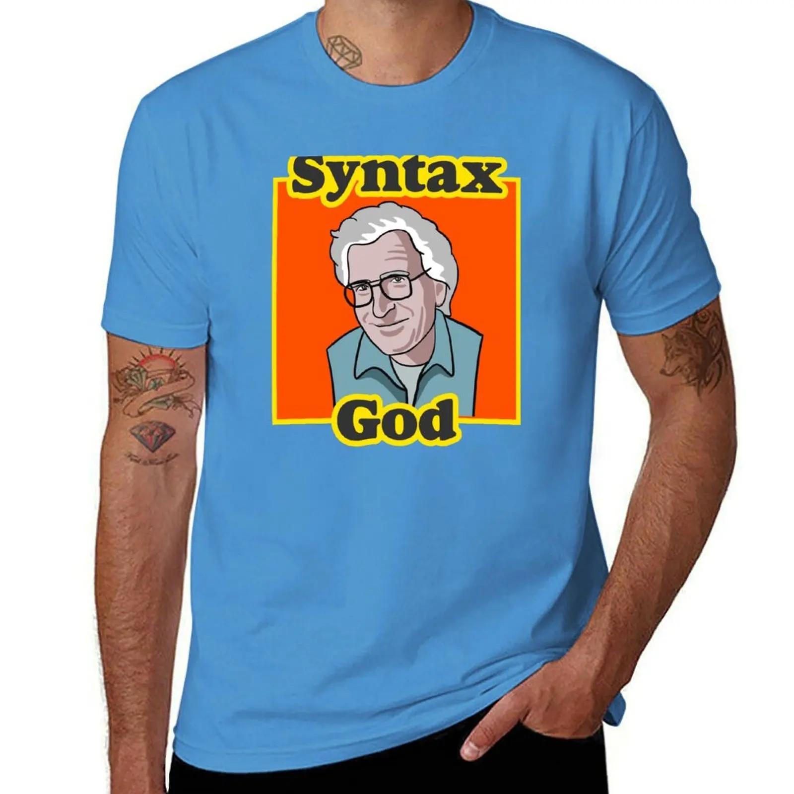 Noam Chomsky  Syntax God TShirt plain graphics animal prinfor boys quick drying mens t shirts pack 2025 new model S