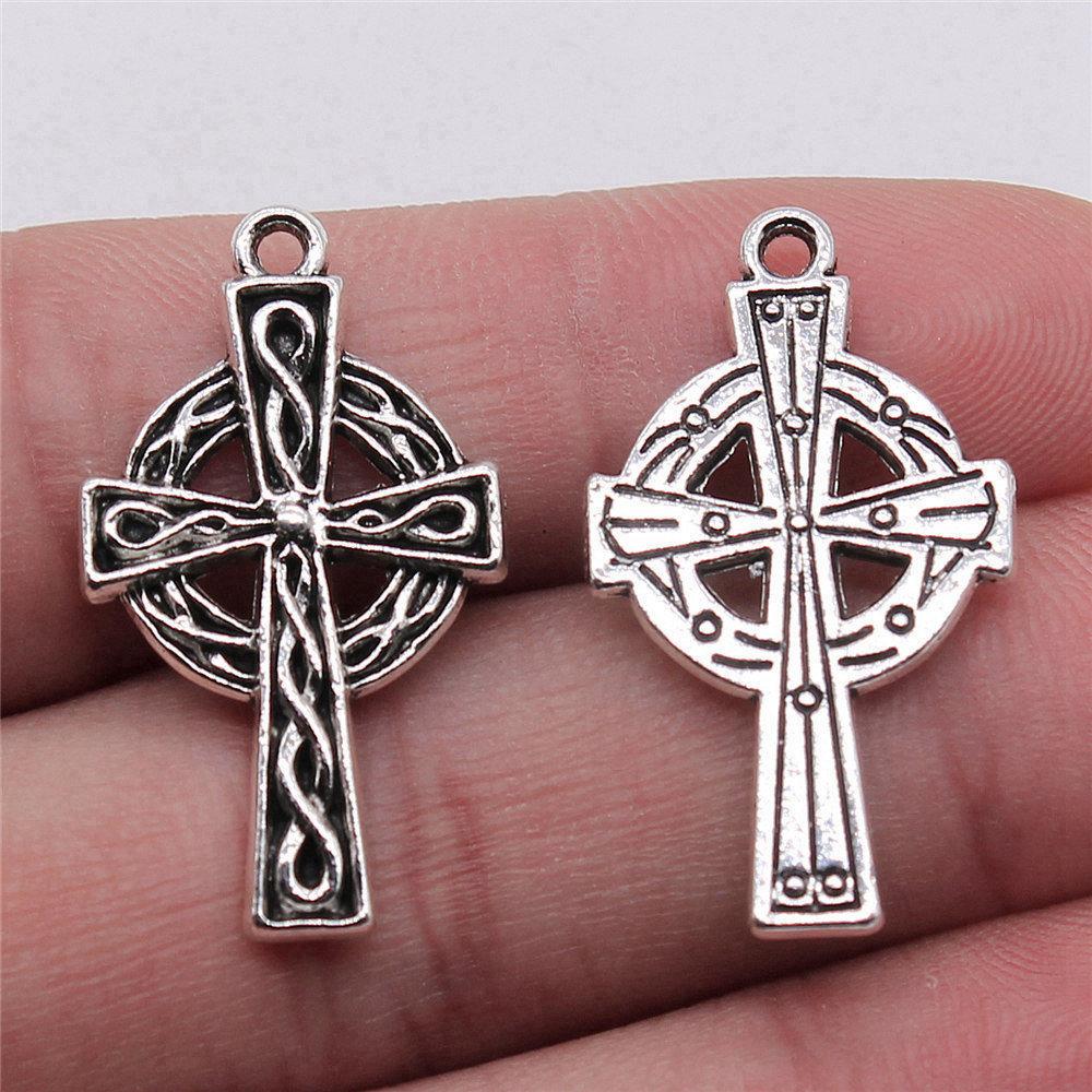 Large Crosses Detailed Religious Charm Antique Bronze Zinc Alloy Jewelry Making Supplies Necklace Making DIY Charms