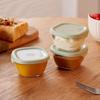1 Stück kleine Glasschale mit Deckel Klarer Glasbehälter Stapelbar Für Desserts Puddings Saucen Dips Nüsse Haferflocken Süßigkeiten Süßigkeiten