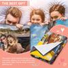 1pc Customized Blanket Your Design Logo Family Photo Print Warm Smooth Blanket Custom for Lover Dad Mom for Winter New Year Gift