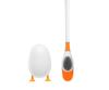 1Pc Silicone Toilet Brush Set With Holder 360° Deep Clean TPR Bristles Gravity Stand For Bathroom Easy Storage Space Saving