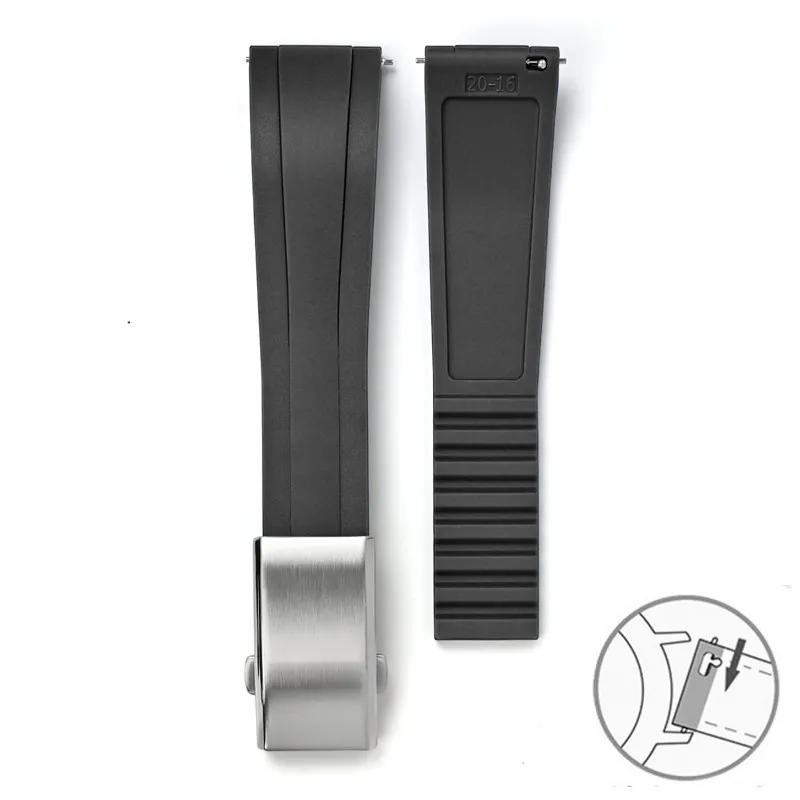 

CTS Watch Band for Rolex Water Ghost for Omega Liquid Silicone Strap 20 22mm Cut to Size Fast Release Adjustable Universal Ban 22mm