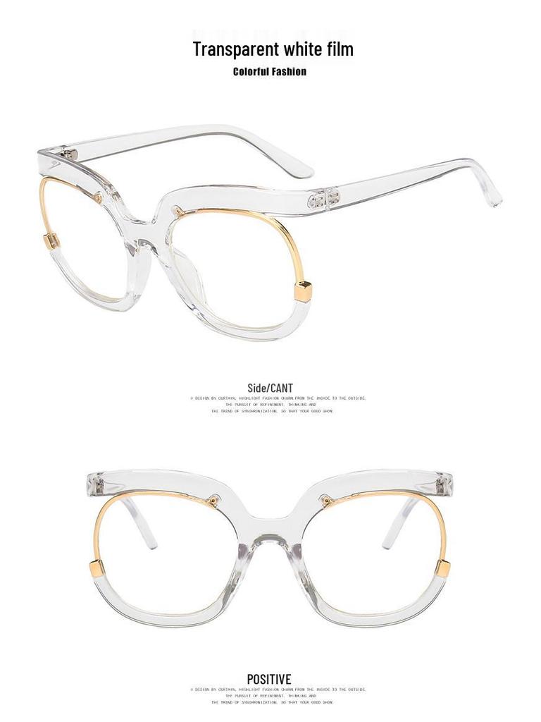 2022 Trendy Round Owl Eyeglass Frames: Anti-Blue Light European & American Style