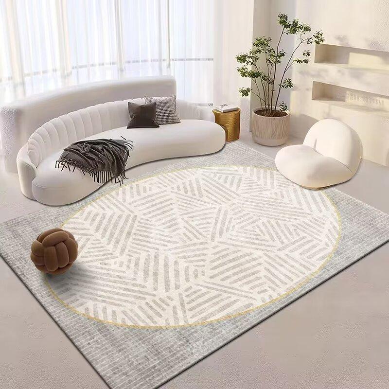 Nordic Large Carpets for Living Room Light Luxury Decor Non-slip Soft Mats Bedroom Lounge Area Rugs