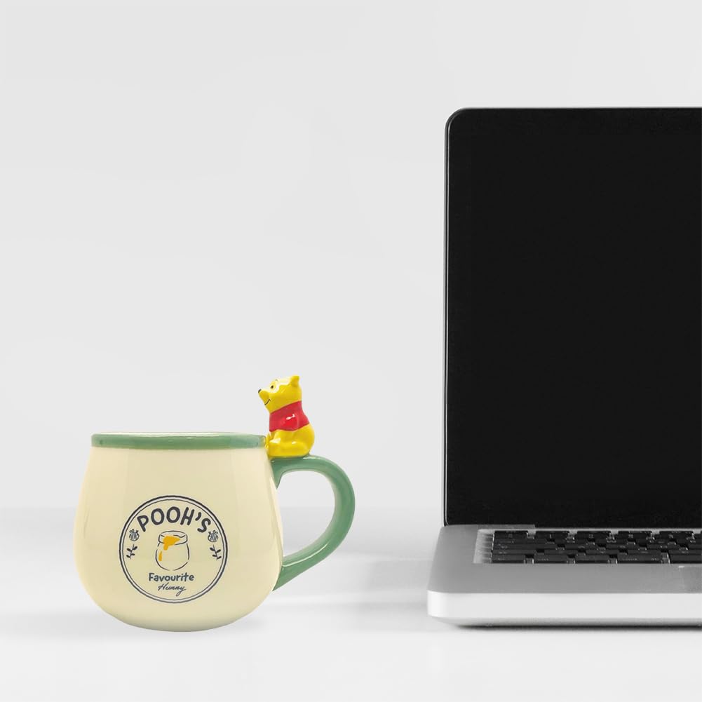 Disney Winnie the Pooh Mug with Figure, Approx. 340ml, SAN3701