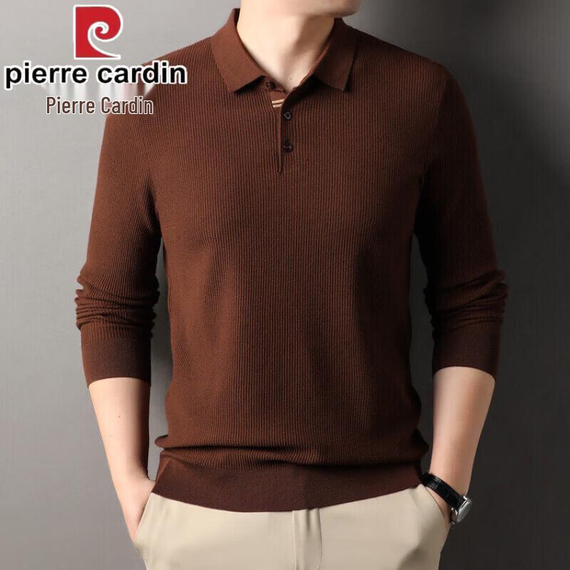 Pierre Cardin Men s Waffle Knit Polo Sweater XL