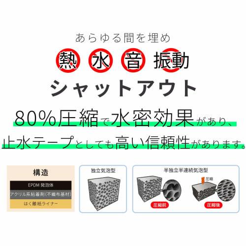 Nitto Denko Ept Sealer Soundproofing Tape (10mm Thick x 30mm Wide x 2M) [be on sound] for Cars, Soundproofing, Gap Tape, Door Stop Tape, Car Deadening