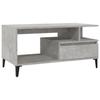 819624 vidaXL Table basse Gris béton 90x49x45 cm Bois d'ingénierie