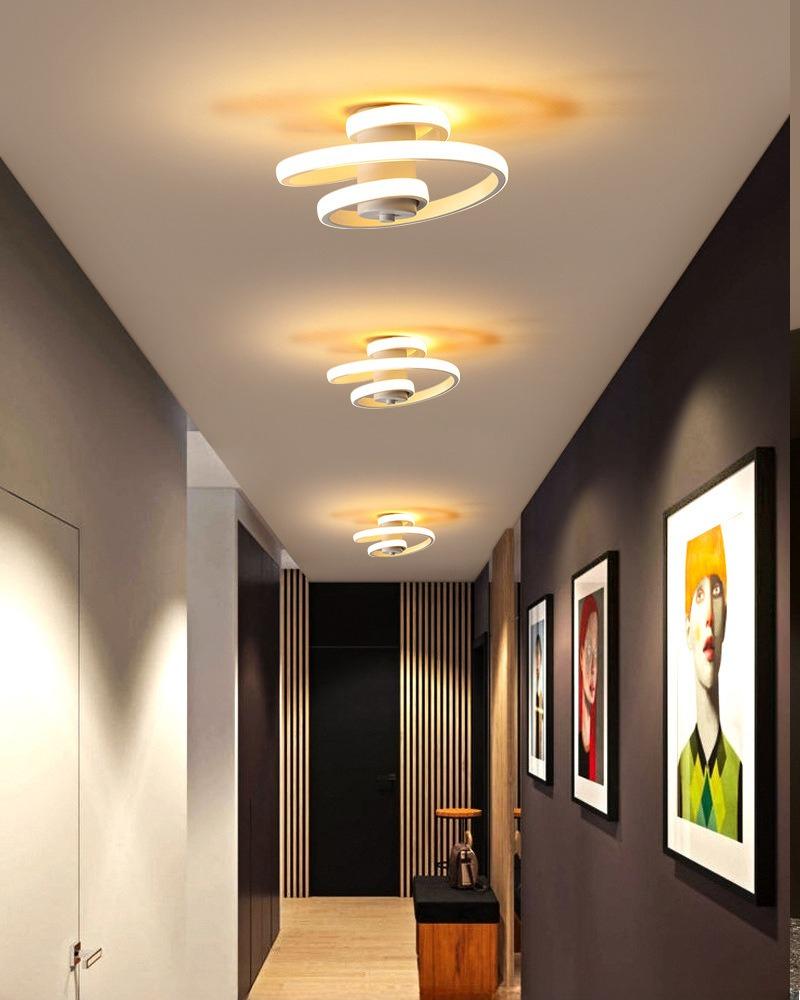 European Minimalist LED Ceiling Lamp Living Room Corridor Porch Hall Balcony Bedroom Decorative Lighting Lamps