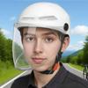 Half Face Helmet Half Helmet for Adults Retro Open Face Quick Release Sun Protection Hat for Riding Motor ATV Scooter Racing