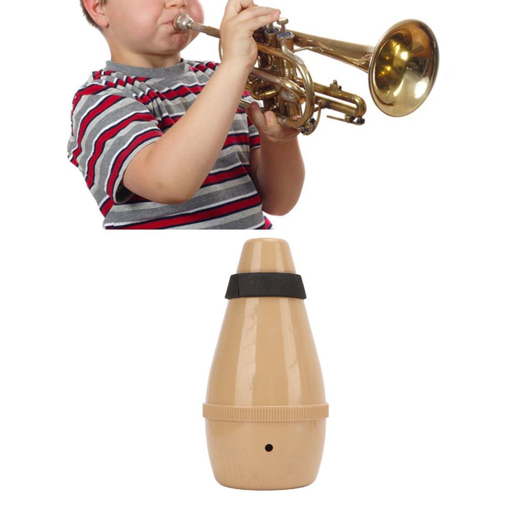 Wood Color Trumpet Practice Mute ABS Material Trumpet Straight Mute For Trumpet Practice