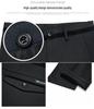 Romon Men's Fleece-lined Straight-leg Casual Pants - High Elastic, Iron-free, Thickened for Autumn/Winter.