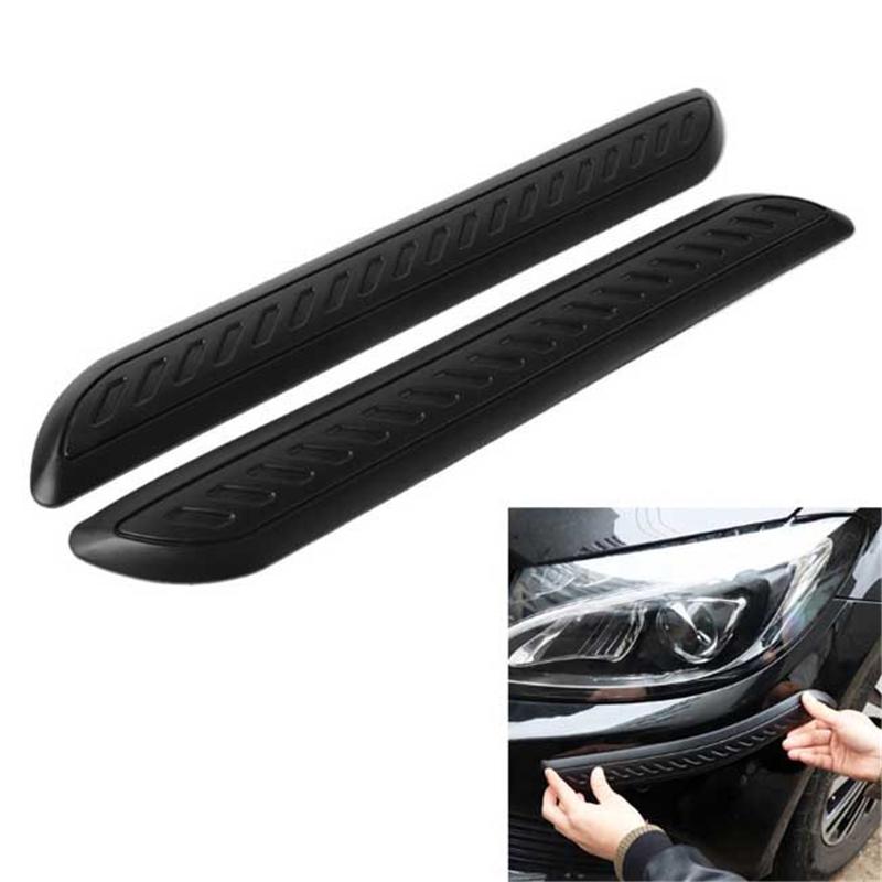 2pcs/set Anti-collision Car Styling Front Rear Rubber Bumper Corner Protector Crash Sticker
