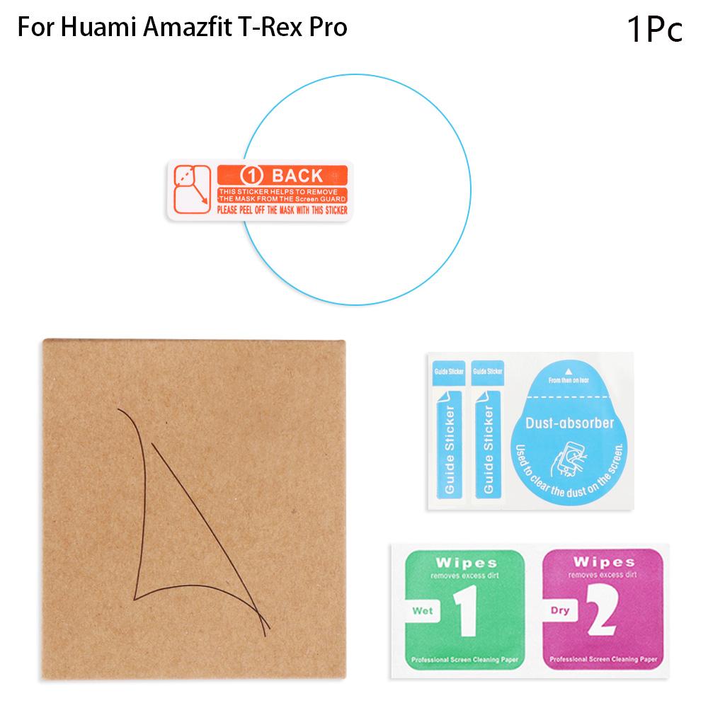 Tempered Glass Protective Film For Huami Amazfit T-Rex T-Rex Pro Smart Watch Screen Protector Accessories
