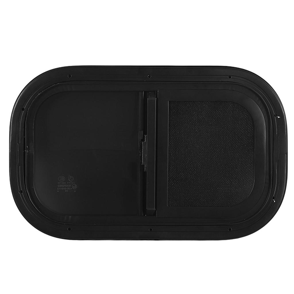 RV Sliding Window L500 H300mm Tempered Glass UV Protection Insect Screen Universal for Trailer Caravans for 26‑31mm