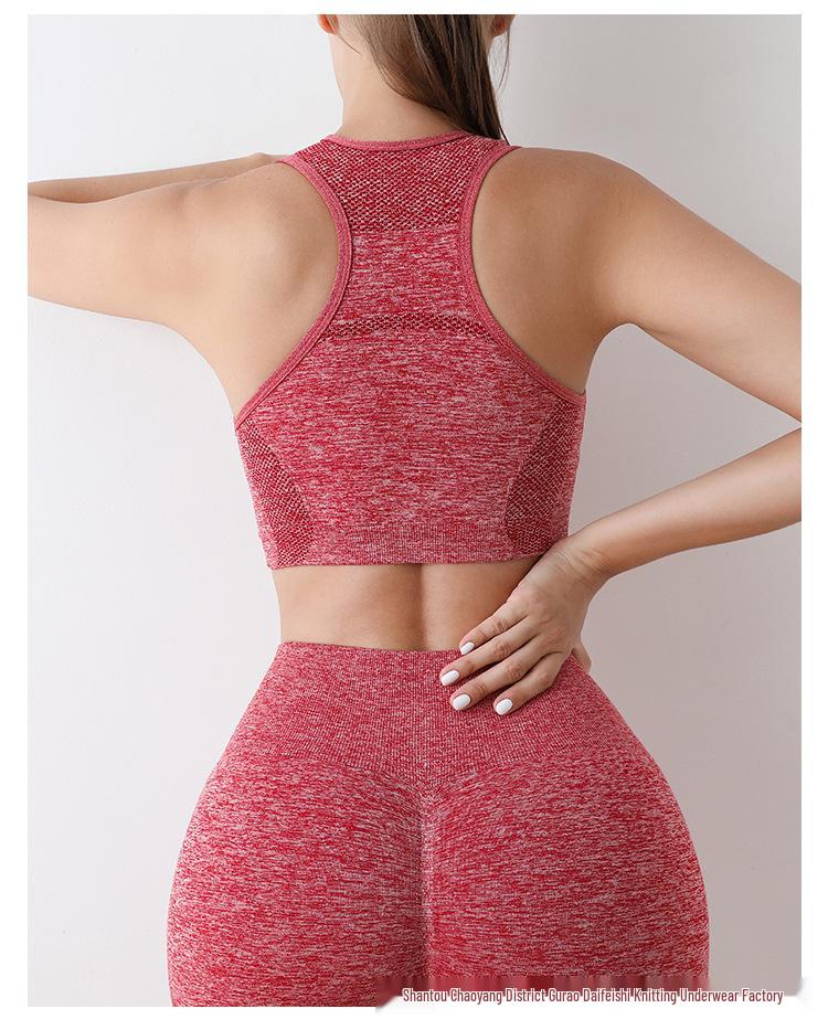 Shockproof Women's Sports Bra: Tight-Fitting Yoga Vest, Quick-Dry Running and Push-Up Fitness Bra