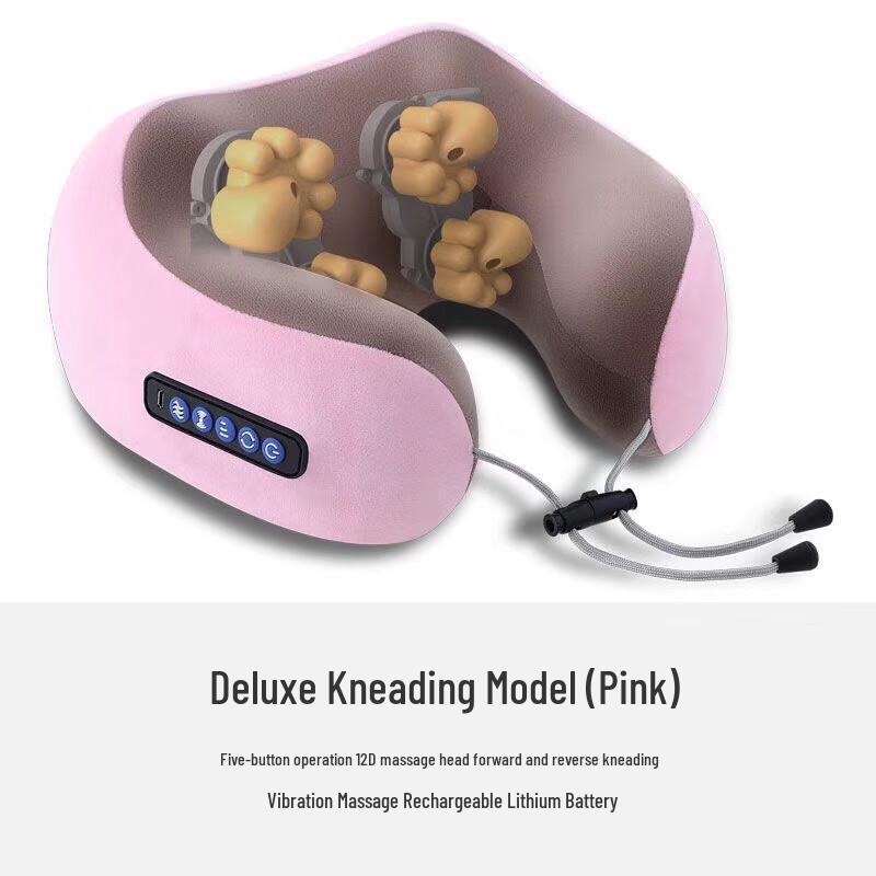 U-shaped Electric Memory Foam Neck Massager Pillow