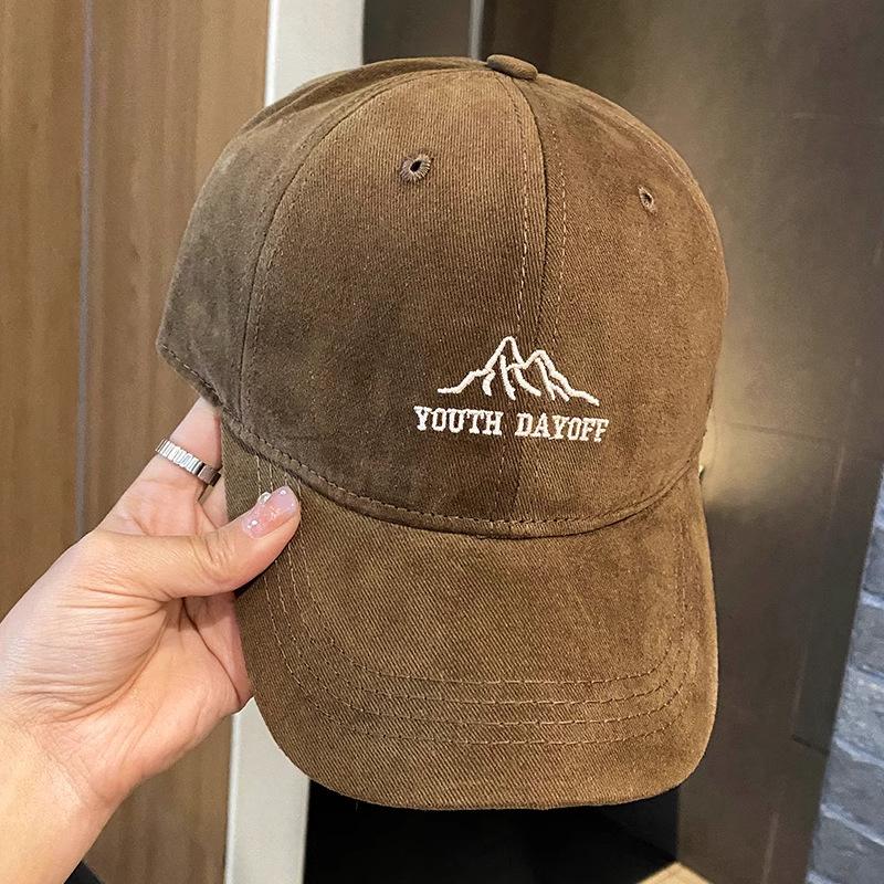 Mountain baseball cap children show their faces small spring summer fashion couple sun hat increase head circumference hard top cap men