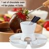 Melt Hot Pot Bowl for Cheese Elegant Fondue Set Elegant Ceramic Fondue Butter Warmer Set for Chocolate Cheese Caramel for Even
