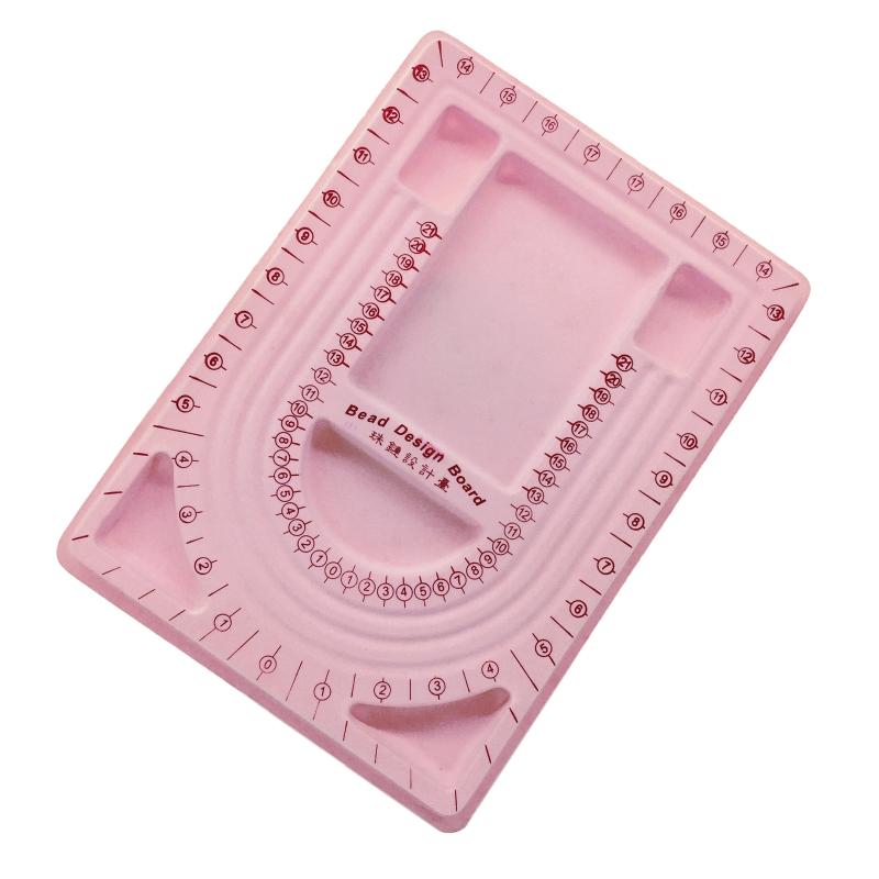 The Bead Board for Grey 3 U Shaped Channels 6 Recessed Compartments Design Boards for Creating Bracelet Necklace Jewelry