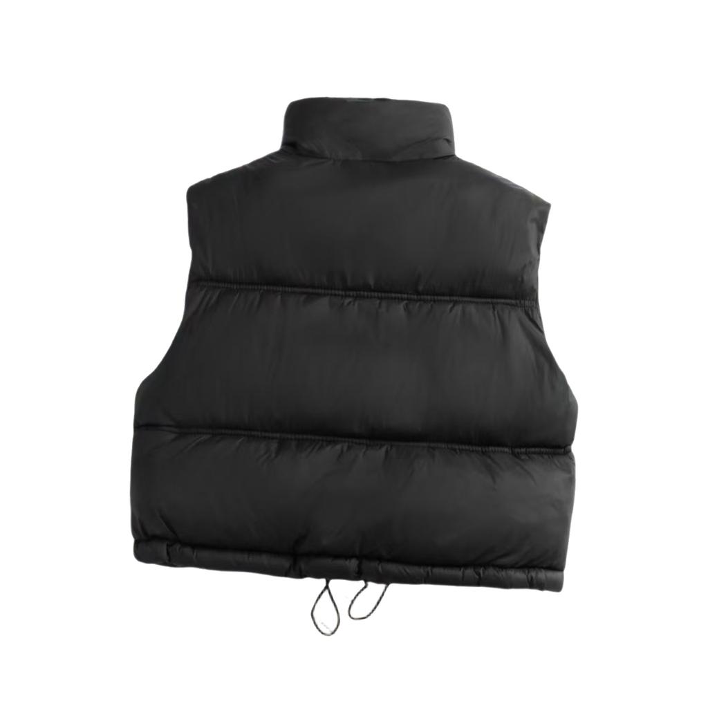 Kids' Stand Collar Vest - Solid Color Sleeveless