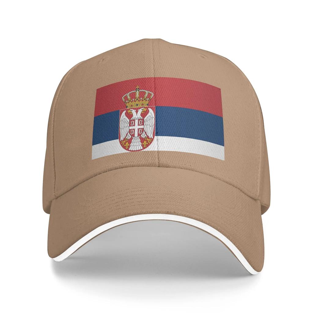 Flag of Serbia Sun Baseball Cap Summer Yk Retro Trucker Hat For Men Adult Outdoor Sport Baseball Caps