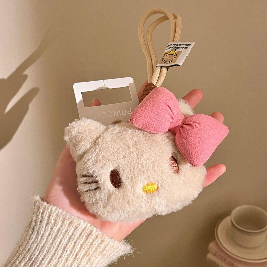 Adorable Cartoon Bear Plush Keychain Pendant for Backpacks & Phones