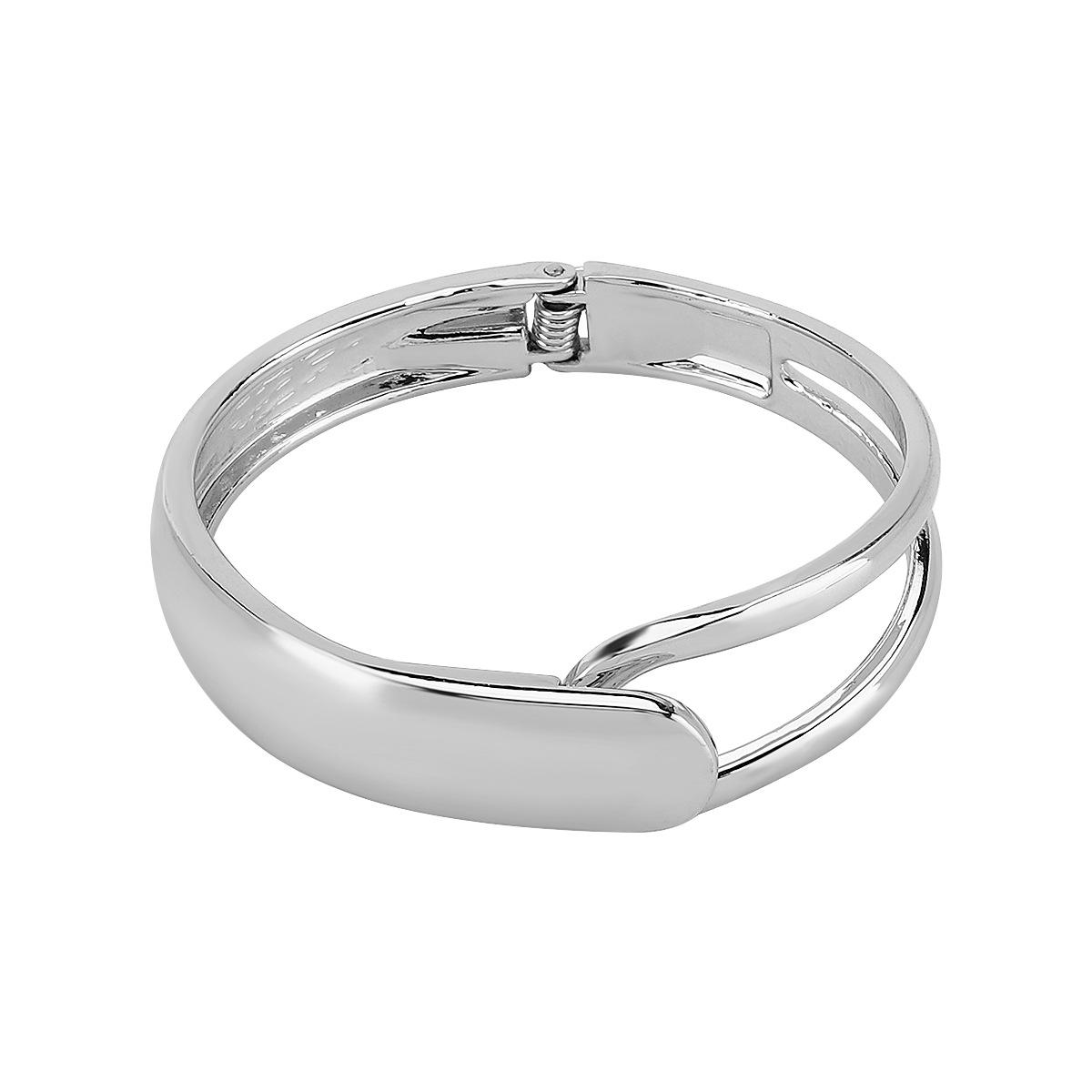 

DIEZI Преувеличенные Простые Геометрические Манжеты Пружинные Браслеты Мода Панк Золотой Серебряный Цвет Тяжелый Металл Браслет Для Женщин Мужчин Ювелирные Изделия