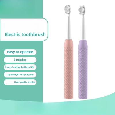 Adult Electric Toothbrush, Rechargeable Soft Bristle Replacement Brush Head IPX7 Waterproof Three-speed Electric Toothbrush