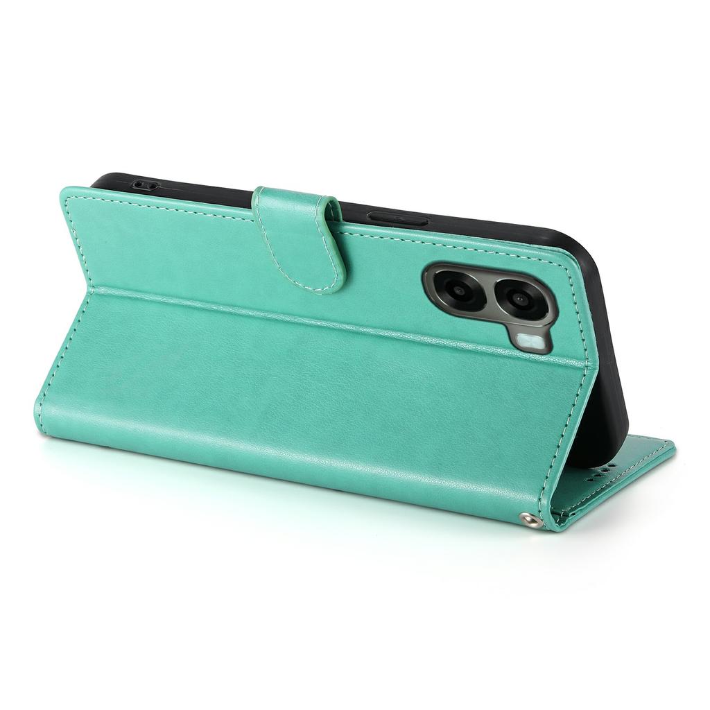 Wallet Case for Oppo A6x 5G / A6x 4G Butterfly Floral Imprint PU Leather Phone Cover with Wrist Strap