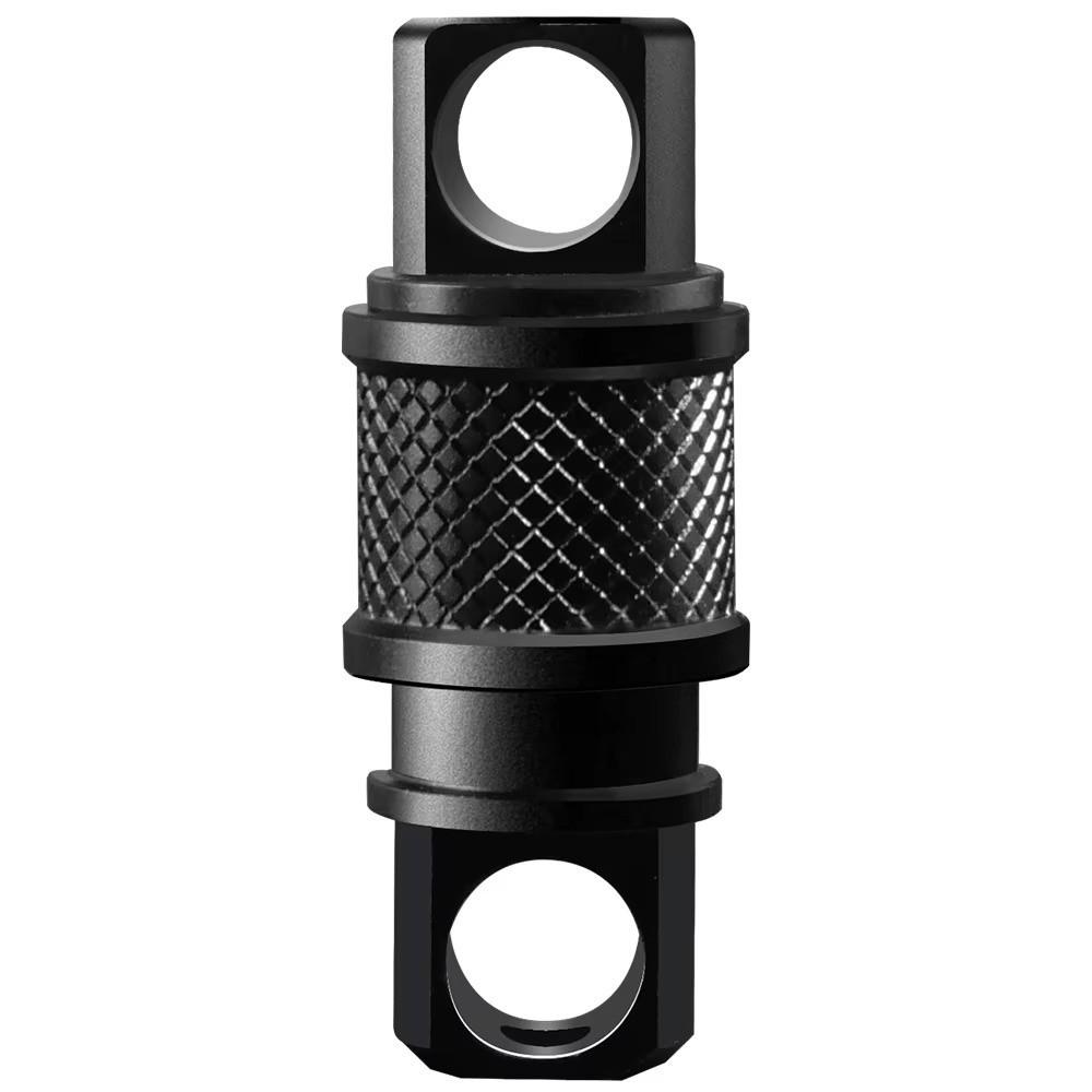 Double Headed Quick Release Keychain 360° Rotation Retractable Detachable Keychain Compact Quick Pull Design Keys Fob Outdoor