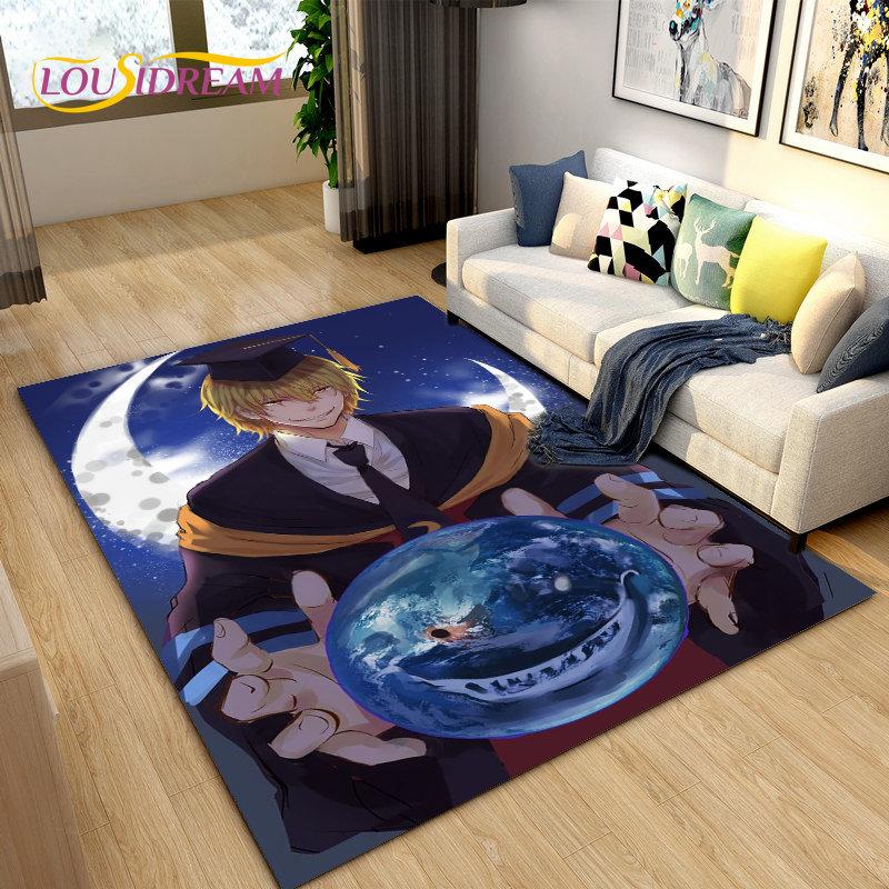 Assassination Classroom Octopus Teacher Area Rug,Carpet Rug for Living Room Bedroom Sofa Doormat Decoration, Non-slip Floor Mat